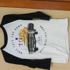 Train Picasso At The Wheel 2015 White Long Sleeve T-Shirt Size Small
